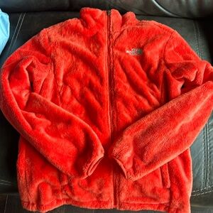 Red/orange Northface full zip